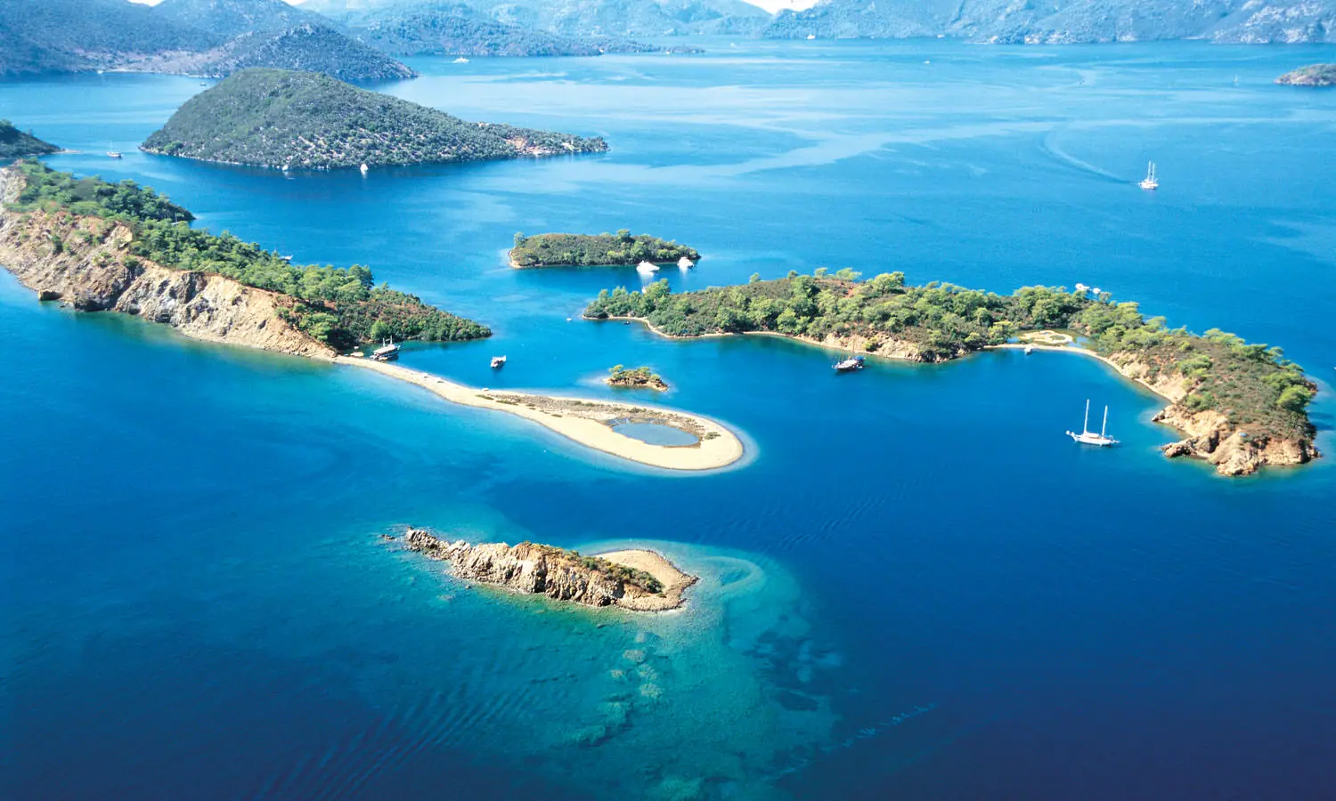 Buchten im Golf von Göcek