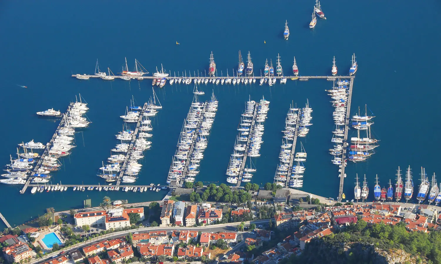 Gulets im Yachthafen von Fethiye