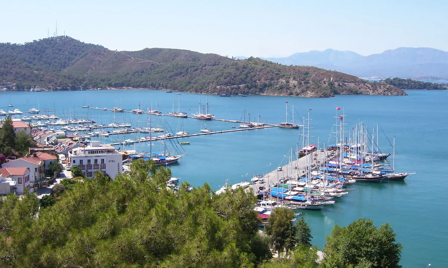 Yachthafen von Fethiye am Abend