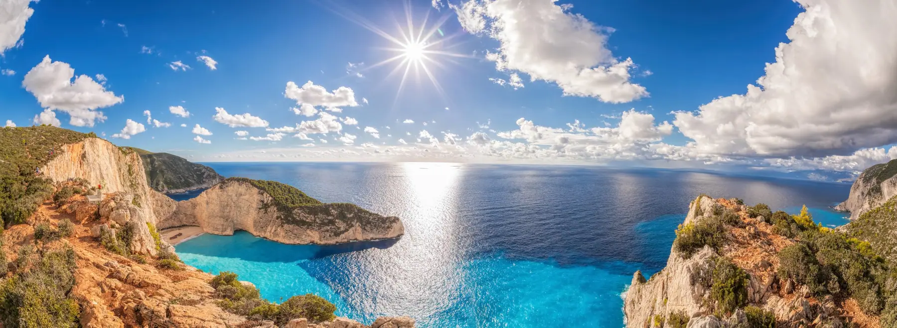Küste von Zakynthos aus der Luft