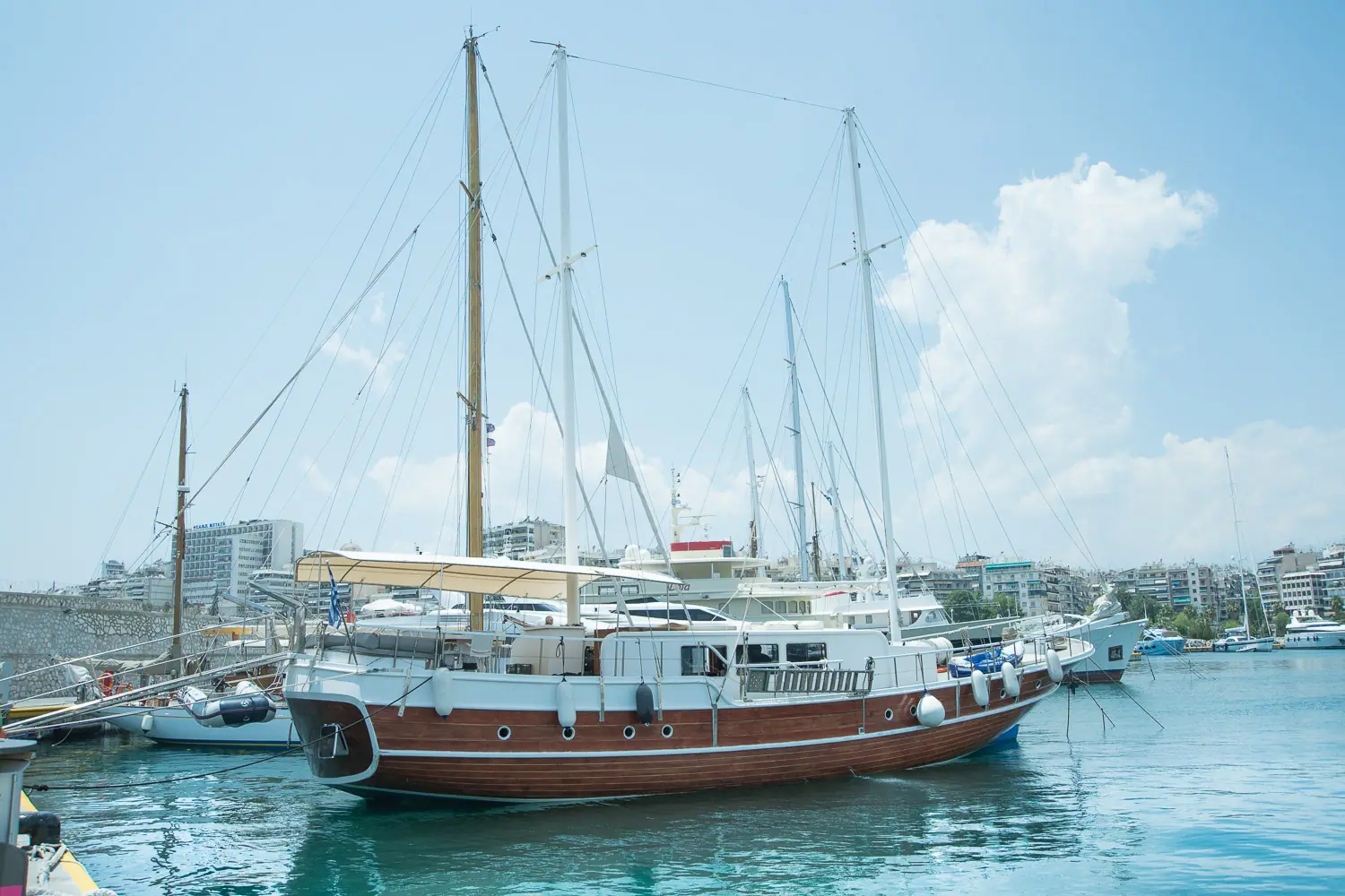Blick vom Deck der Aphrodite